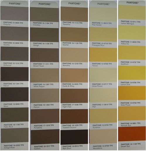 颜色色号对照表