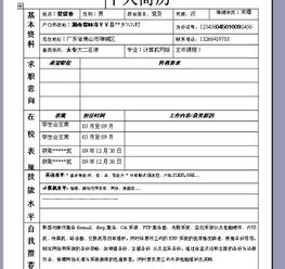 简历怎么写,简历怎么写 范文