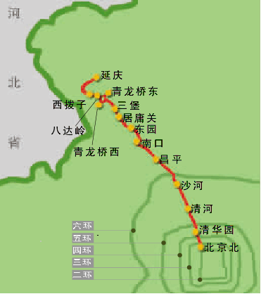 火车路线地图
