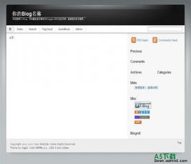 blog模板制作,博客网站模板