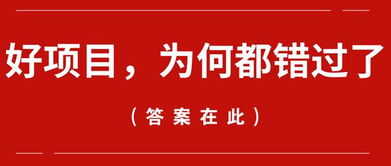 赚钱有什么好项目?