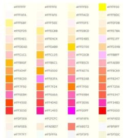 字体颜色代码格式,网页设计字体颜色代码