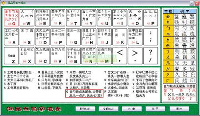 五笔字根口诀表