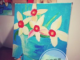 颜料画 初学者 简单儿童