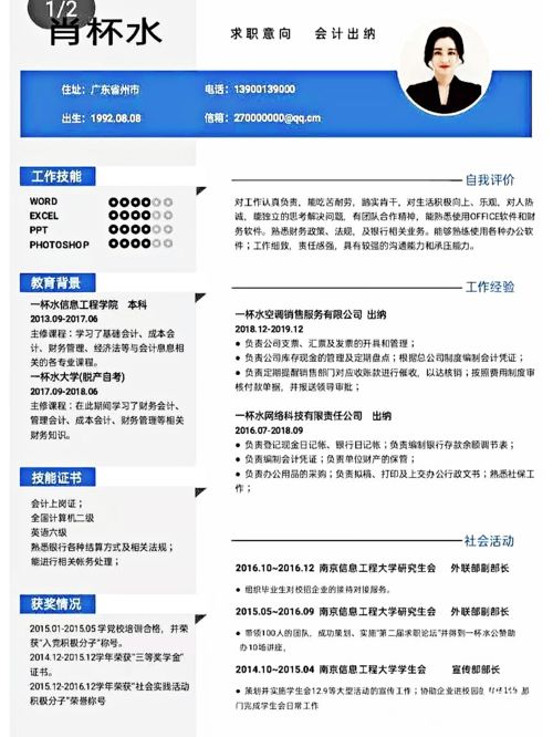 简历的写法按表现形式可以分为表格式,工作简历的写法