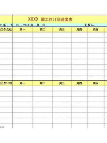 如何用excel表格制作工作进度表