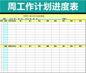excel个人工作计划进度表怎么做