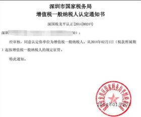 什么是一般纳税人