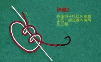 钓鱼串钩怎么绑图解