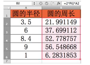圆周长计算公式？