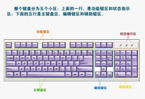 电脑键盘图片,电脑键盘分布图