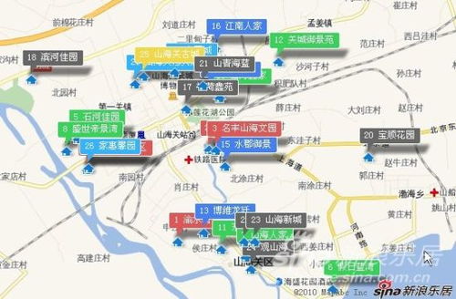 清朝地图上的盛京、山海关和京师在什么地方地图上