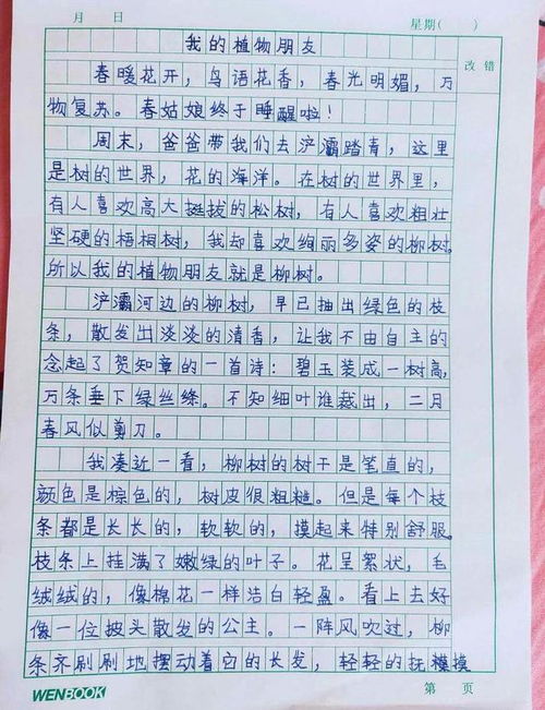 三年级作文50字左右写同学