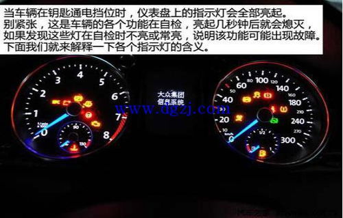 大众车仪表盘指示灯图解23
