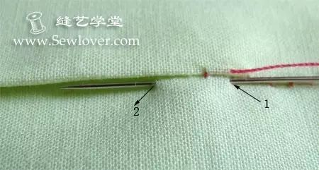 藏针缝法图解视频，藏针法图解