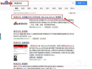 新浪论坛的基本情况