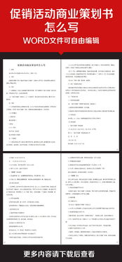 营销策划书如何写
