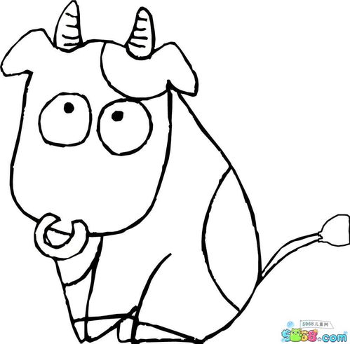 牛画法简笔画