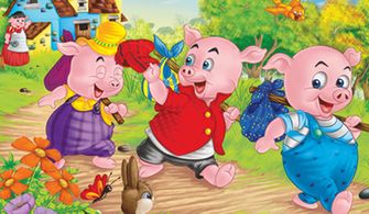 三只小猪和大灰狼的故事英文版