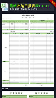 明细账excel电子表格记账模板
