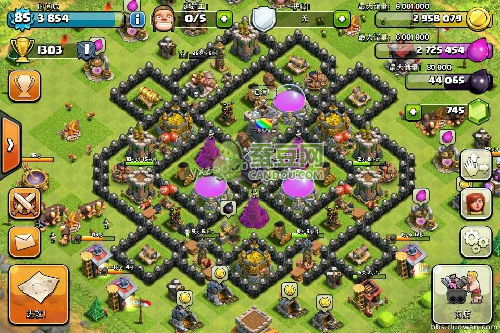 部落冲突8本最强布阵怎么复制