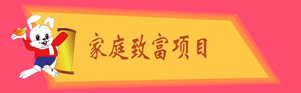 2020年家庭致富小项目？