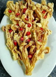 炸金针蘑菇的家常做法窍门