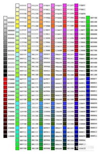 字体颜色代码格式,网页设计字体颜色代码