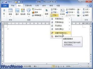 word文档页码设置外侧