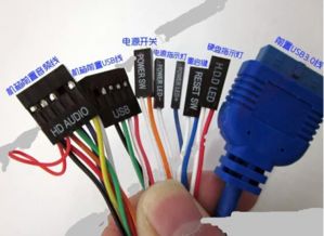 电脑电源线接法图解,电脑电源连接线