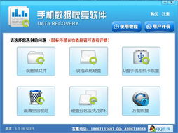 求一款手机内存卡数据恢复的软件。（详细介绍请往