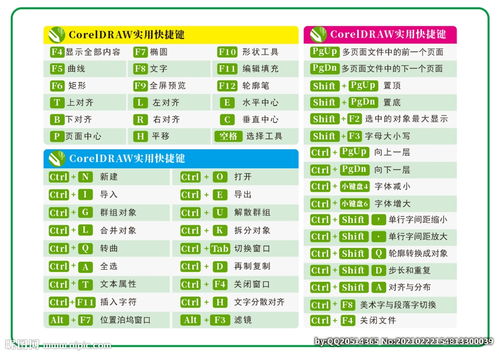 CDR快捷键常用技巧？