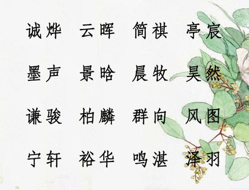 唐诗宋词取名男孩名字