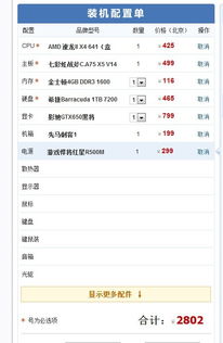 家用电脑配置清单,家用电脑配置怎么选