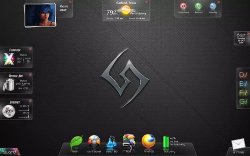 rainmeter（雨滴）的钢铁侠皮肤怎么用