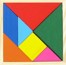 用七巧板怎么拼长方形？