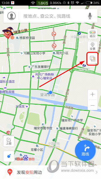 百度地图，怎么没有卫星图？在哪开启