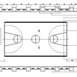 正规篮球场标准尺寸图,标准篮球场详细尺寸图
