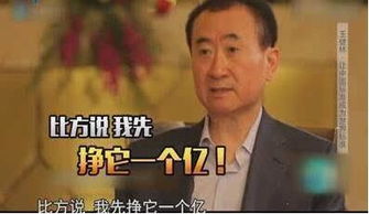 万王健林的小目标图片,万王健林的小目标什么时候说的