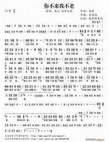 你不来我不老原唱歌词