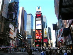 美国纽约时代广场的地理位置