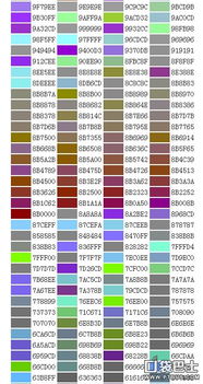 字体颜色代码格式,网页设计字体颜色代码