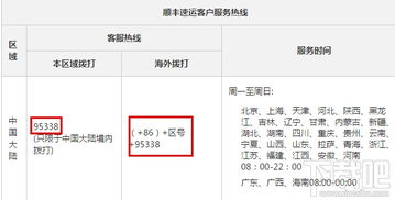 顺丰快递上门取件电话号码