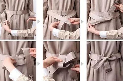 风衣蝴蝶结的系法图解,风衣蝴蝶结的系法图解简单